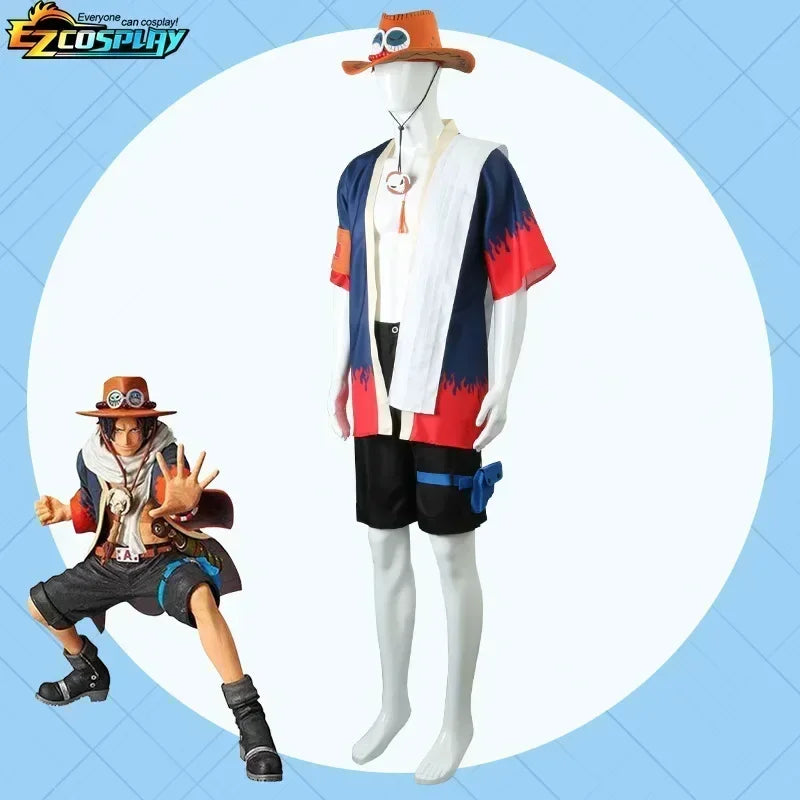 One Piece Portgas D. Ace Cosplay Costume set