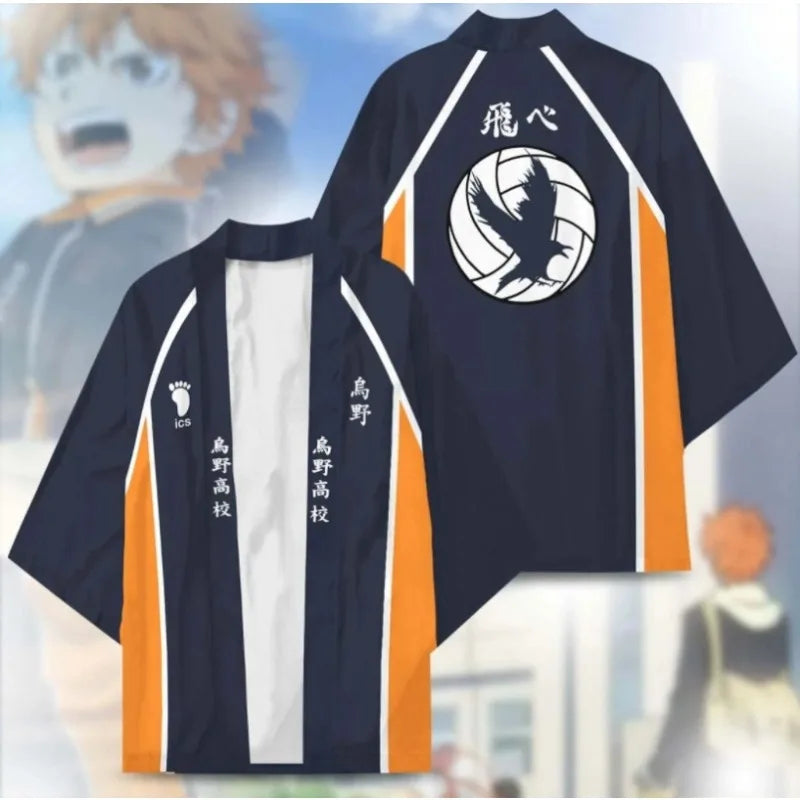 Anime Haikyuu Cosplay Costume: Oikawa Kimono Cloak, Volleyball Sportwear