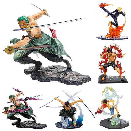 One Piece Luffy/Roronoa Zoro 10cm Action Figurine (Variants Available)