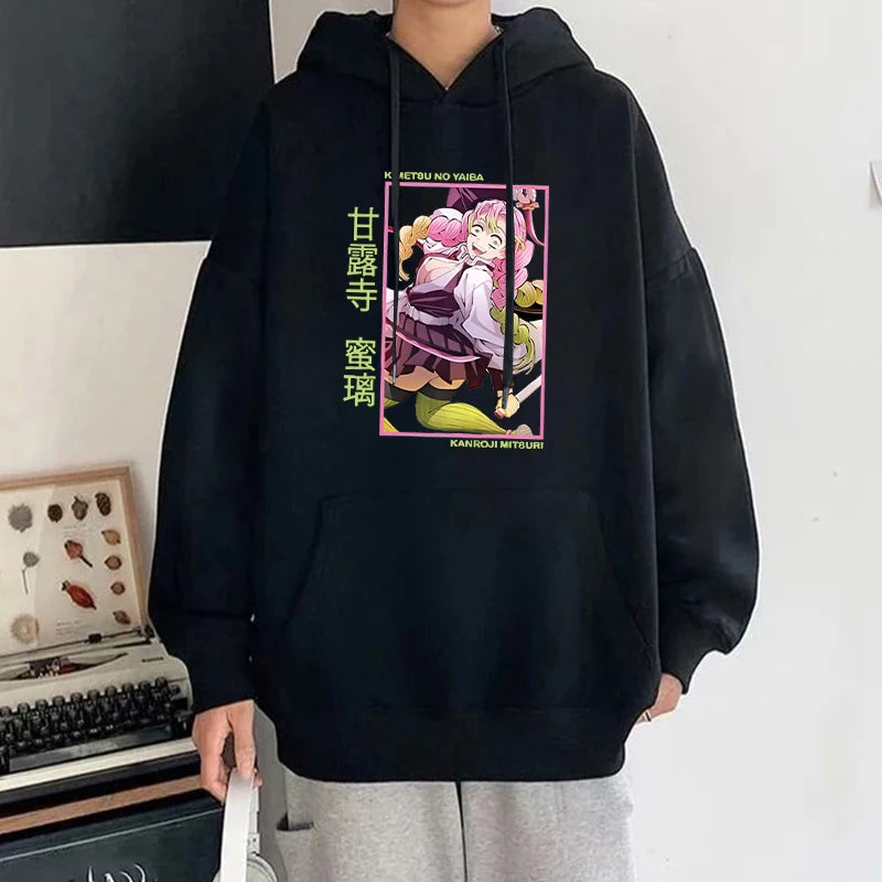 Anime Demon Slayer Kanroji Mitsuri  Hooddie Set