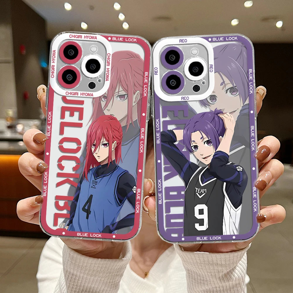 Blue Lock Anime Bachira , Isagi , Hyoma Rei iPhone Case set (Variants Available)