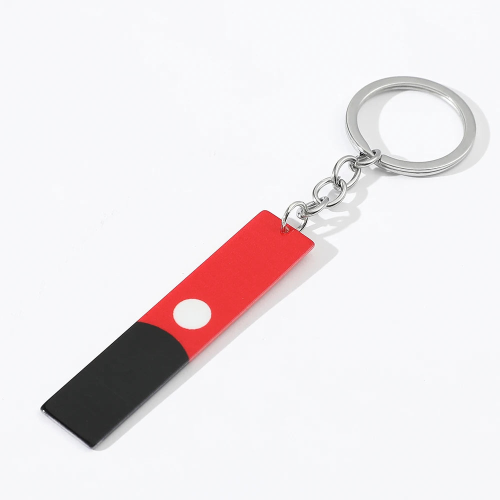 Tokyo Revengers Acrylic Red & Black Pendant Keychain