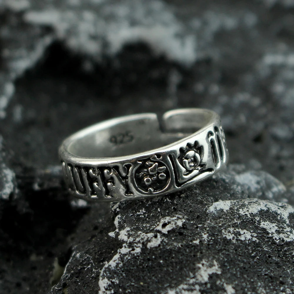 One Piece Law, Luffy , Ace Printed Adjustable Silver Ring