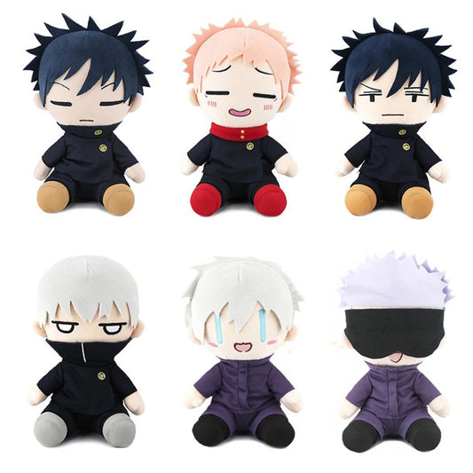 Jujutsu Kaisen Kawaii Plush Dolls – Satoru Gojo, Megumi Fushiguro, Yuji Itadori, & Toge Inumaki