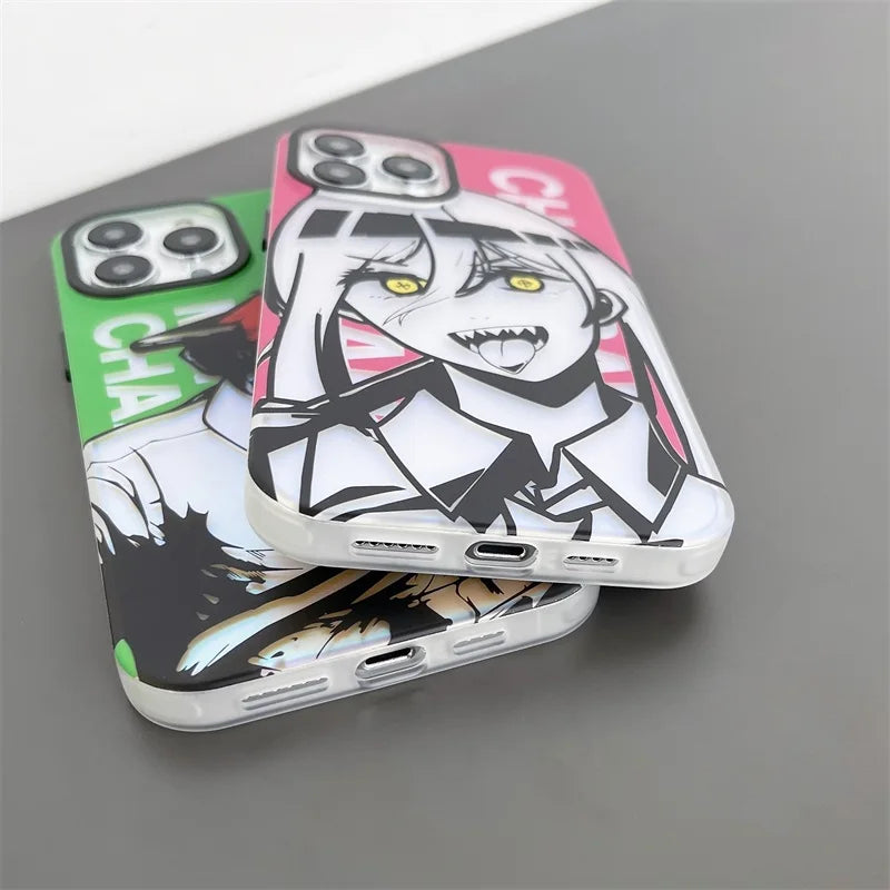 Chainsaw Man Makima Back Cover Laser iPhone Case (Variants Available) (Copy)