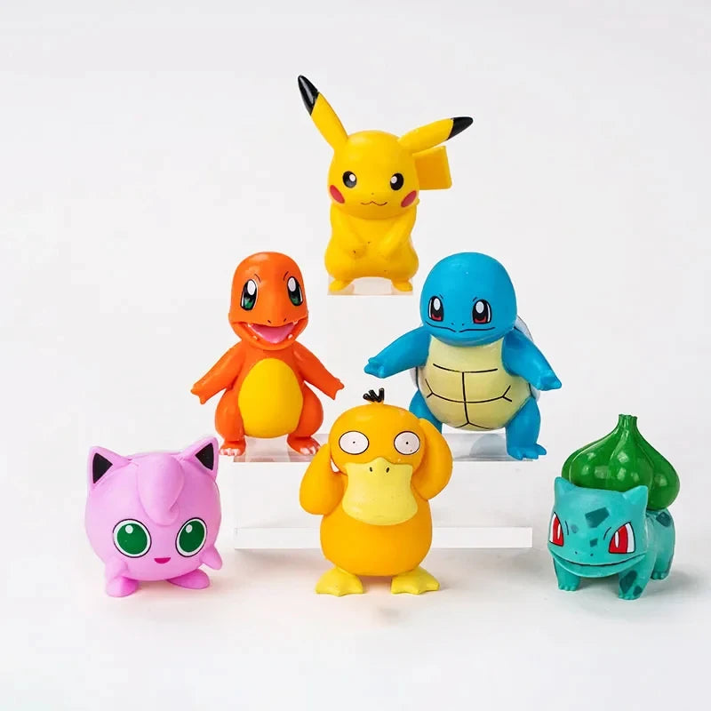 13Pcs/set Pokemon Cake Topper Anime Figure