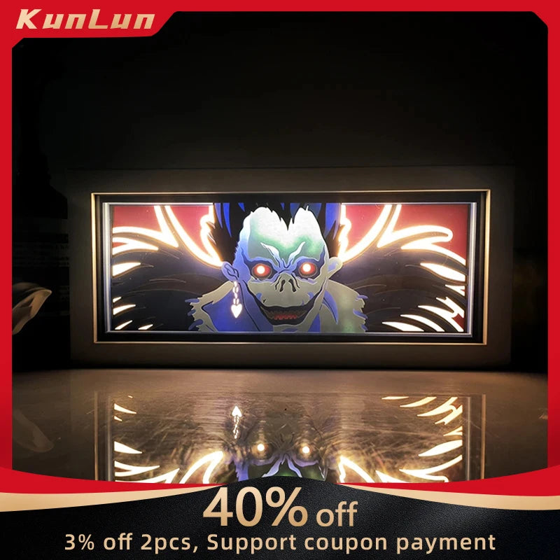 Anime LED Night Lamp Death note Ryuk , L set (Variants Available)