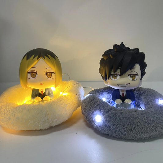 Tetsurou Kuroo and Kozume Kenma Look Up Visual Lamp Haikyuu Anime