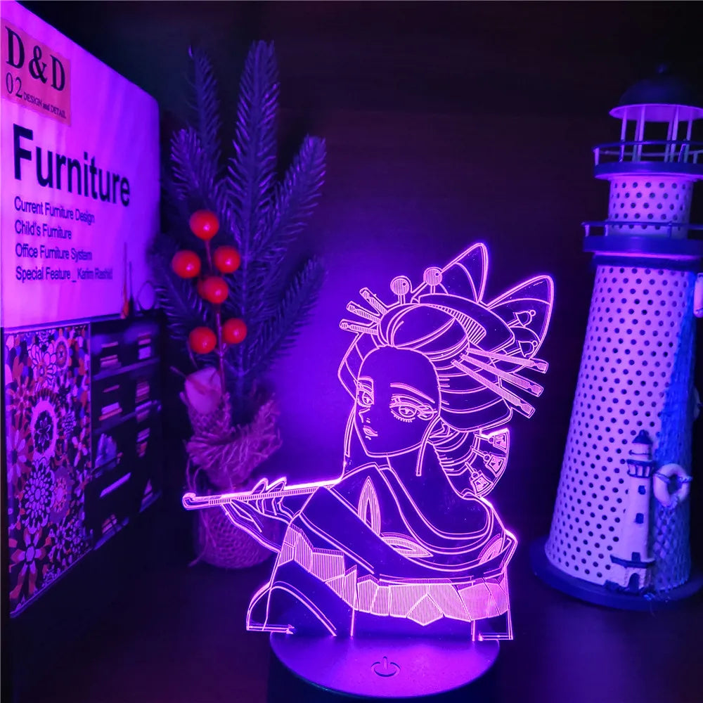 Demon Slayer Nezuko/Tanjirou/Zenitsu/Akaza LED 3D Night Lights Set 2