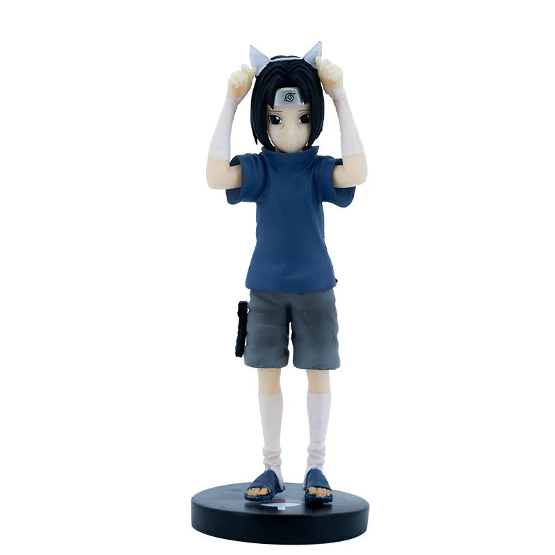 14.5CM  Naruto Childhood Uchiha Itachi Cat Ears Figures