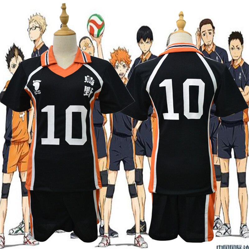 Haikyuu Cosplay Karasuno Volleyball Club Hinata Shyouyou Unisex Jerseys Uniform