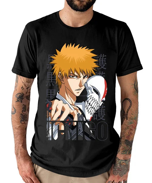 Bleach Ichigo Kurosaki Mirada Tshirt (Colours Available)