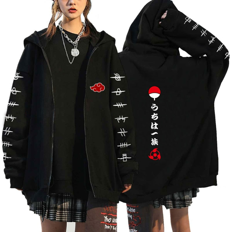 Naruto Sasuke/Itachi Uchiha Akatsuki Hoodie