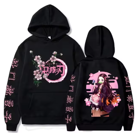 Kawai Nezuko Demon Slayer Hoodie (Colors Available)