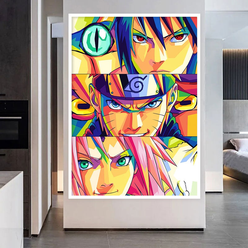 One Piece and Naruto Canvas Painting (Variants available)