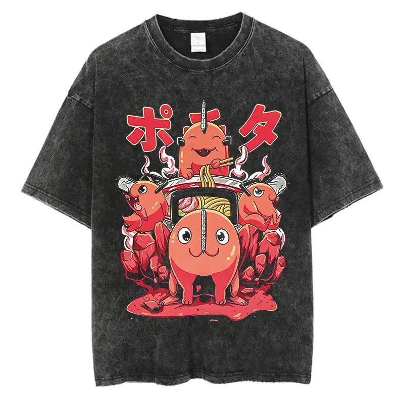 Anime Chainsaw Man Oversized  T-Shirt (Variants Available)