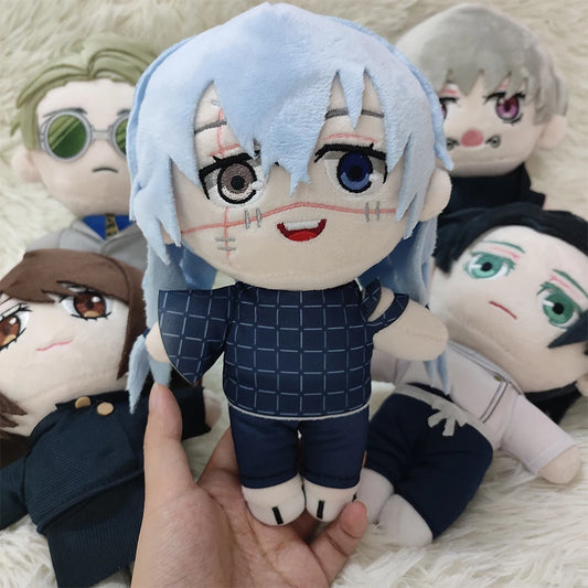 20cm Jujutsu Kaisen Plush – Mahito, Nanami Kento, Inumaki Toge, & Fushiguro Toji Stuffed Dolls