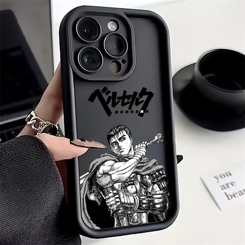 Anime Berserk Guts Black Phone Case for IPhone