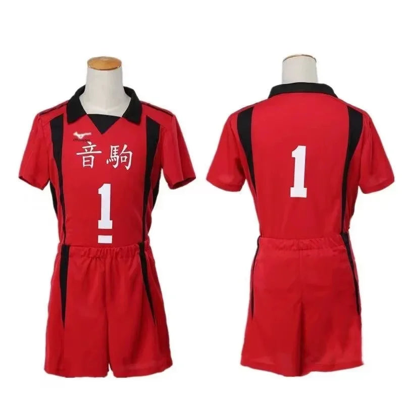 Anime Haikyuu Nekoma Jersey Uniform Cosplay: Kenma Kozume, Tetsurou Kuroo, Set