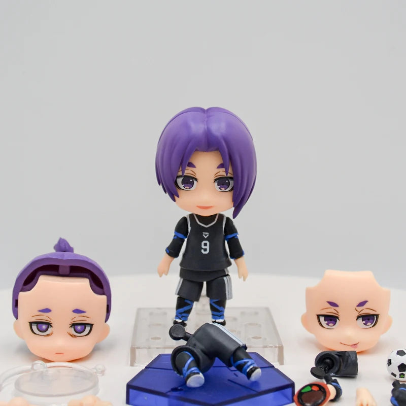 Bluelock Anime Mikage Reo and Rin Itoshi Yoichi Isagi Action Figures