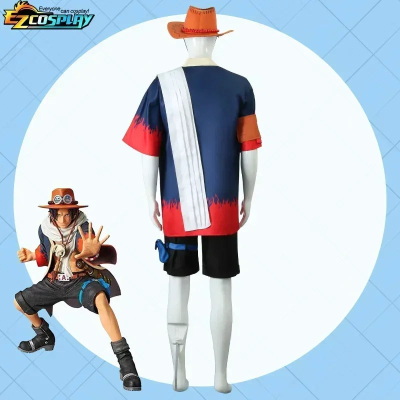 One Piece Portgas D. Ace Cosplay Costume set