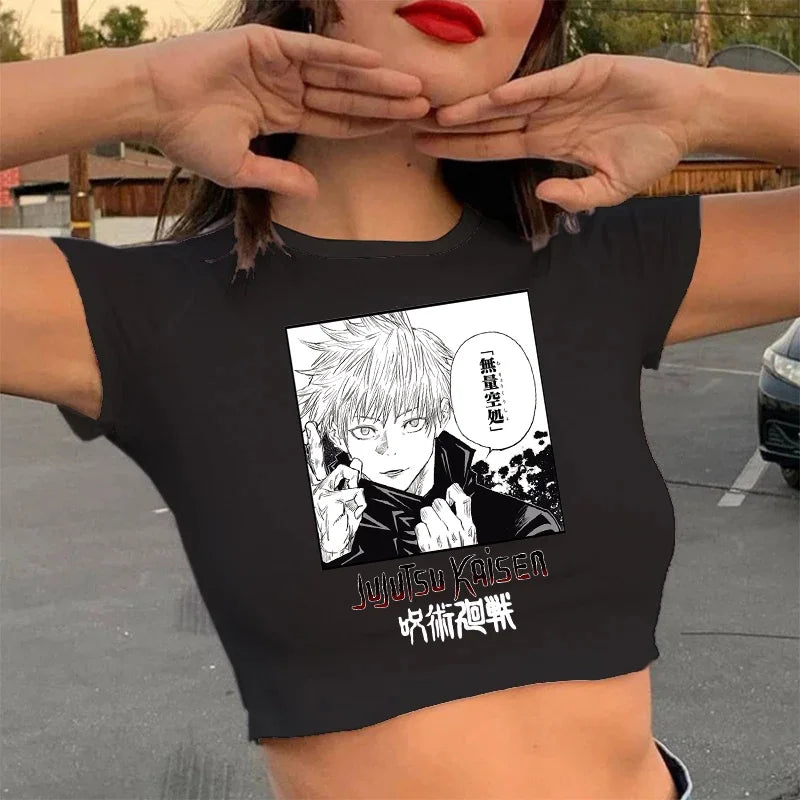 Gojo Satoru & Yuji Itadori Crop Top/Tee Jujutsu Kaisen