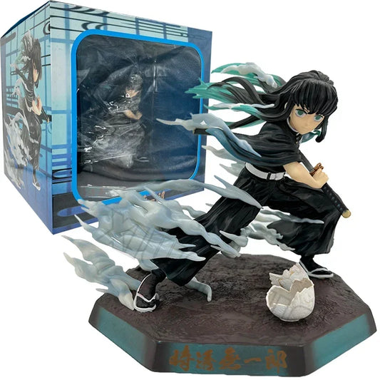 18cm Kimetsu no Yaiba Action Figures – Tokitou Muichirou, Mitsuri, Shinobu, Nezuko