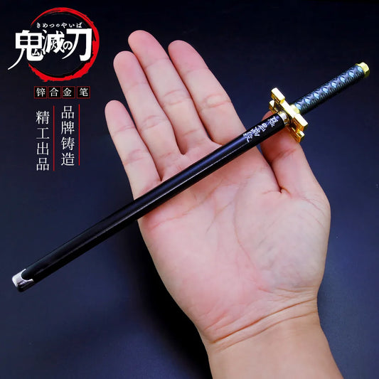 20CM Anime Demon Slayer Kimetsu No Yaiba Tanjirou Weapon Prop Sword Gel Pen