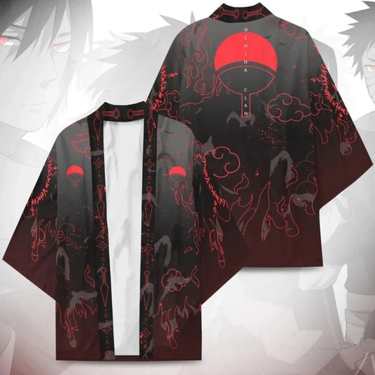 Anime Naruto Cloak Cosplay Costume: Kakashi, Konoha, Madara Haori, Sasuke Kimono, Uchiha Madara Coat