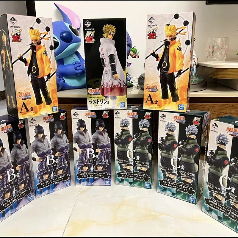 20cm  Naruto Anime Figure Uchiha Sasuke, Hatake Kakashi, Namikaze Minato