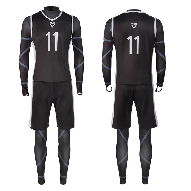 Anime Blue Lock Nagi Seishiro Cosplay Costume Jersey Set