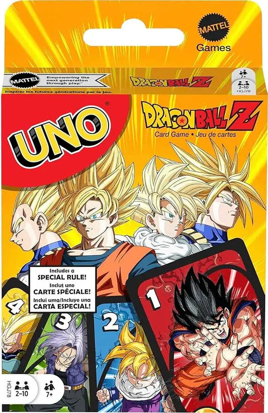 Dragon Ball Z inspired UNO Mattel Games