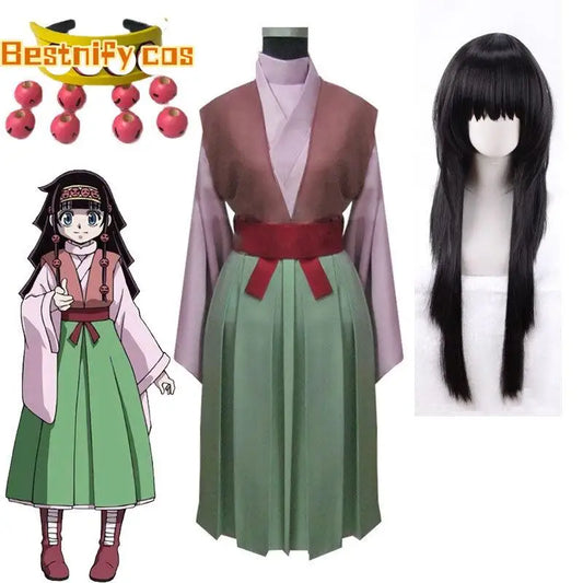 Anime HuterxHunter Alluka Zoldyck Women Cosplay Costume Set