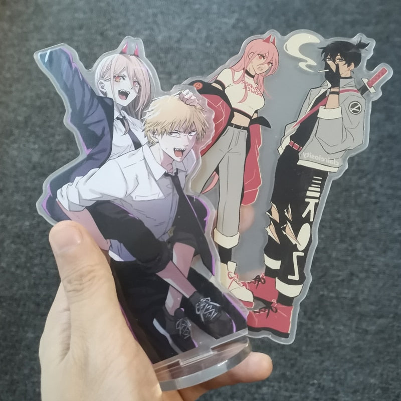 Acrylic Figure Stands 15cm Chainsaw Man (Variants Available) - House Of Fandom
