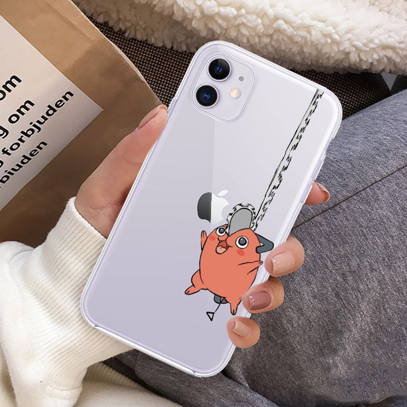 Silicone iPhone Cases Set-1 Chainsaw Man (Variants Available) - House Of Fandom