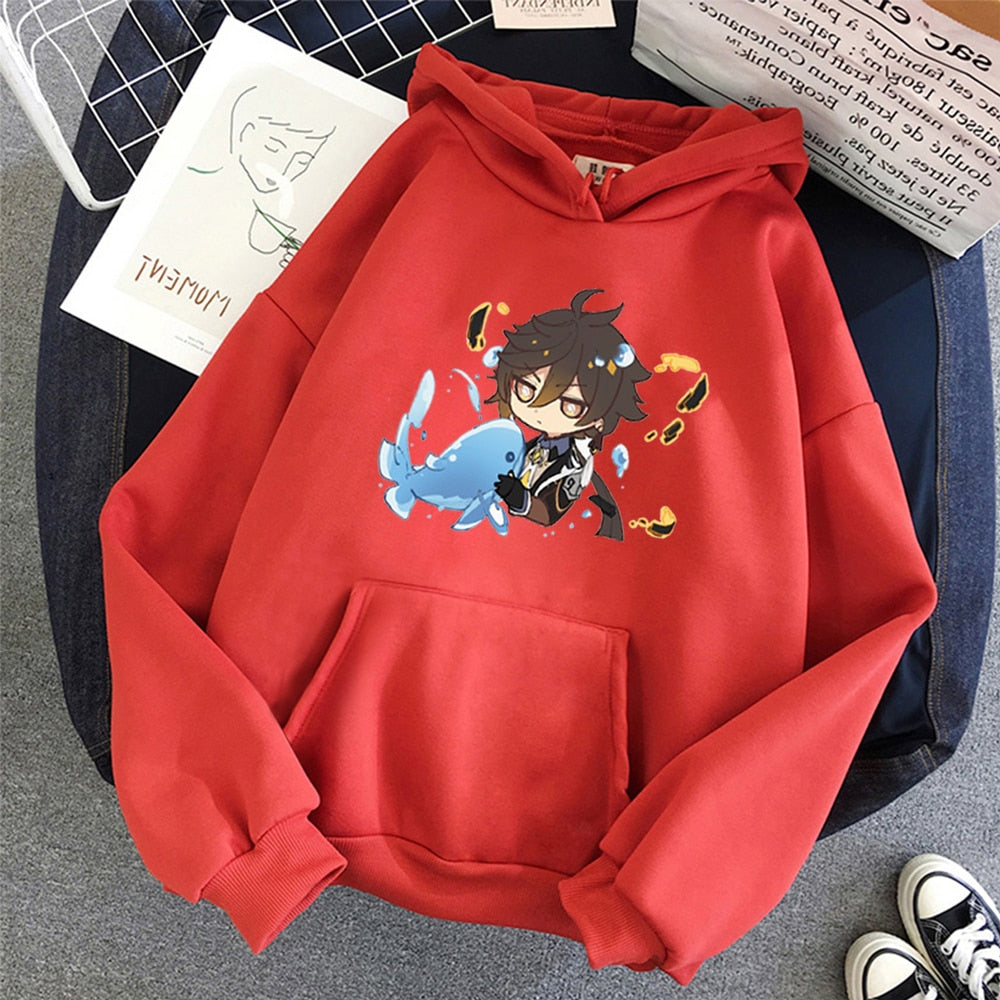 Chibi Zhong Li Hoodie Genshin Impact (Colors Available) - House Of Fandom