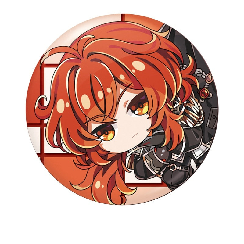 Characters Brooch Pin Genshin Impact (Variants Available) - House Of Fandom