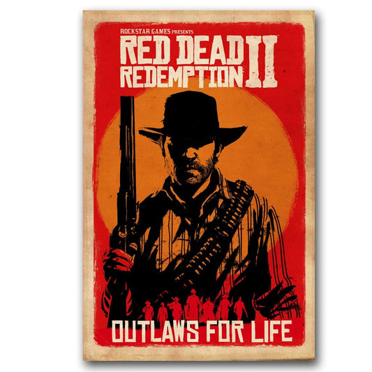 Canvas Painting Collection 4 Red Dead Redemption II (Variants Available)