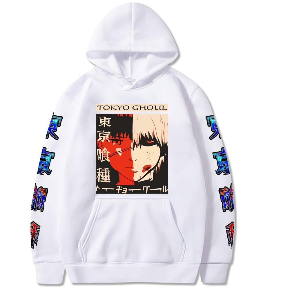 Kaneki Ken Printed Hoodie Tokyo Ghoul (Colors Available) - House Of Fandom