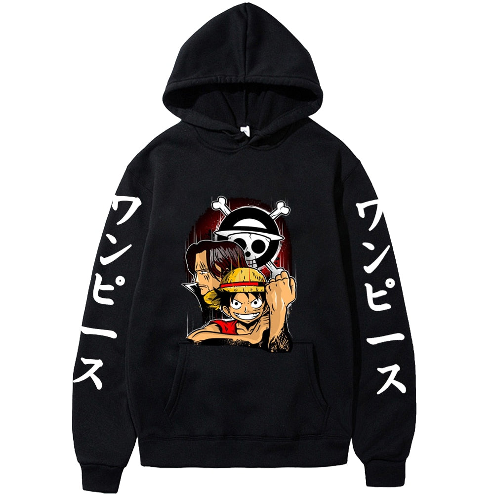 Janpanese Anime One Piece Hoodie Men Manga Hip Hop Long Sleeve Sweatshirts Streetwear Clothes - House Of Fandom