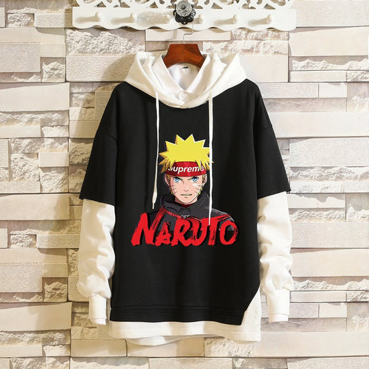 Black White Denim Collection 1 Hoodies/Jackets Naruto/Boruto (Variants Available) - House Of Fandom