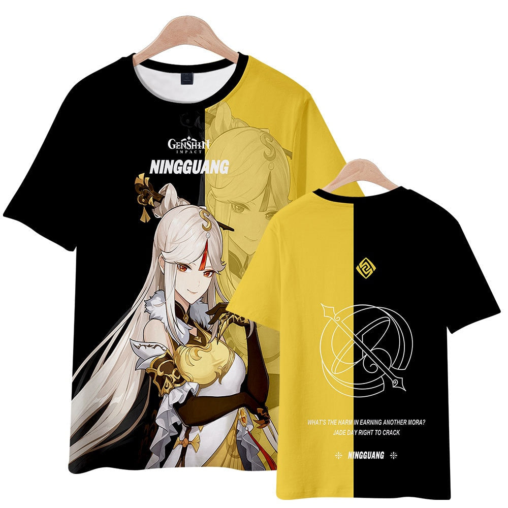 Bi-Color Tees Set-1 Genshin Impact (Variants Available) - House Of Fandom