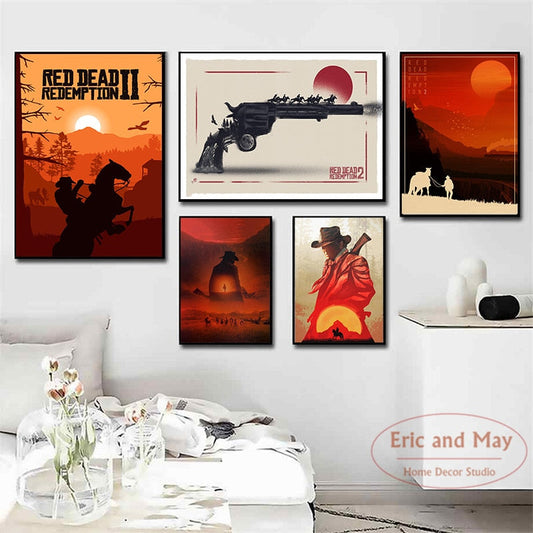 Canvas Paintings Collection 3 Red Dead Redemption II (Variants Available)