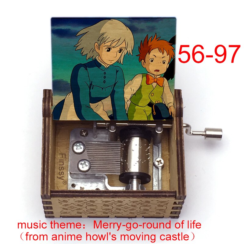 Howl's Moving Castle Wooden Music Box Studio Ghibli (Variants Available)
