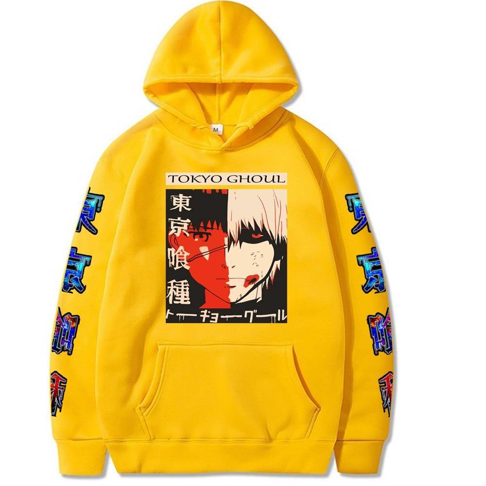 Kaneki Ken Printed Hoodie Tokyo Ghoul (Colors Available) - House Of Fandom