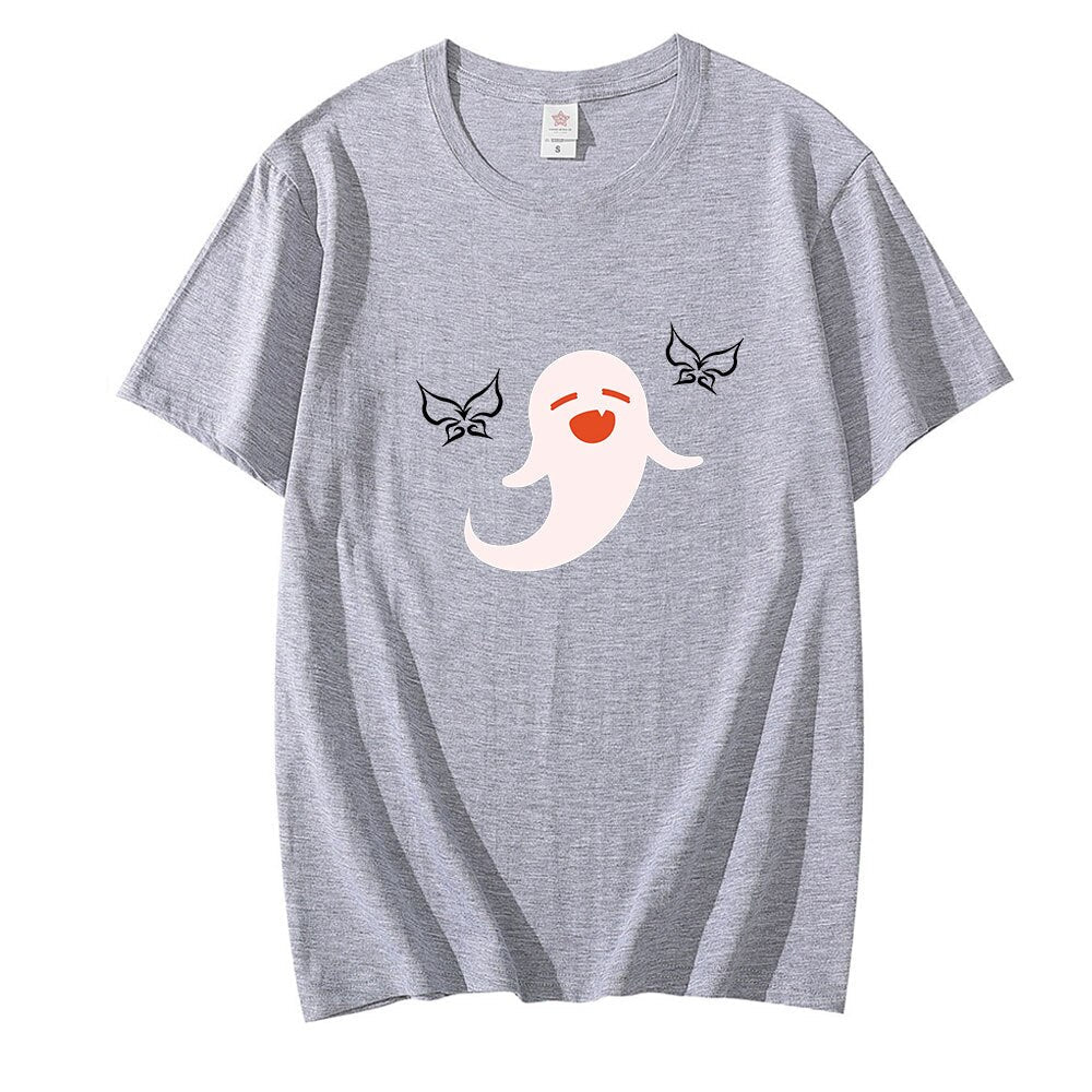Hu Tao Ghost T Shirt Genshin Impact (Colors Available) - House Of Fandom