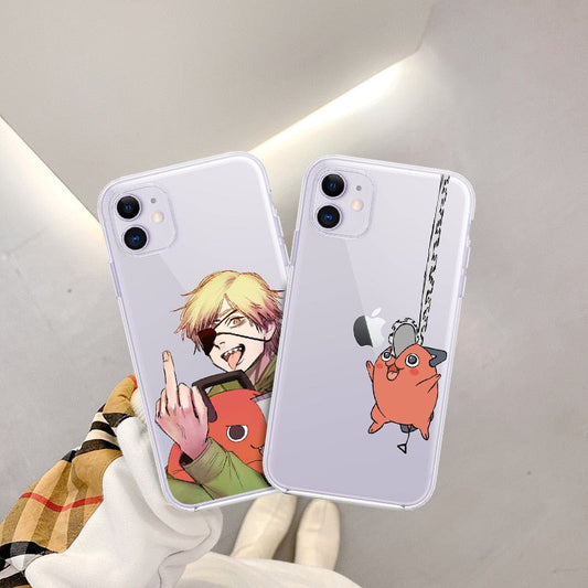 Silicone iPhone Cases Set-1 Chainsaw Man (Variants Available) - House Of Fandom