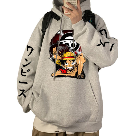 Janpanese Anime One Piece Hoodie Men Manga Hip Hop Long Sleeve Sweatshirts Streetwear Clothes - House Of Fandom