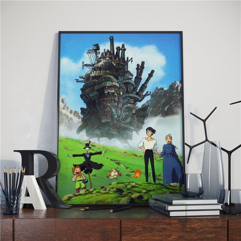 Canvas Posters Howl's Moving Castle Collection Studio Ghibli