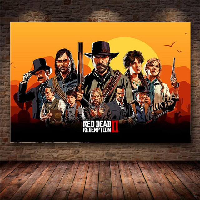 Canvas Painting Collection 5 Red Dead Redemption (Variants Available)